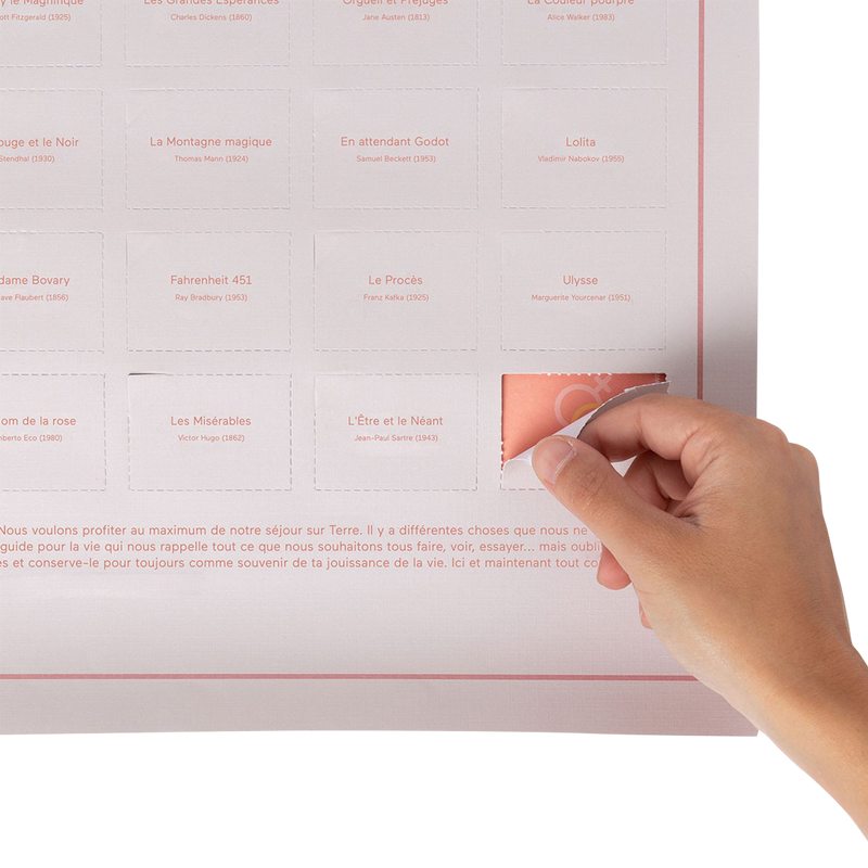 Jeux POSTER 50 LIVRES À LIRE DANS SA VIE