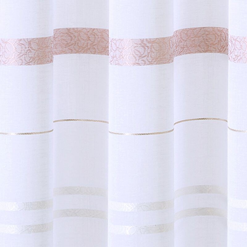 Voilage CLELIA coloris rose thé 140 x 240 cm
