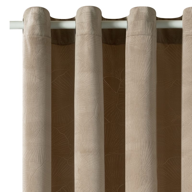 Rideau KOKO coloris beige doré 140 x 260 cm