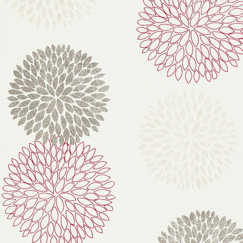 Papier peint intissé DAYLIGHT coloris rouge bordeaux