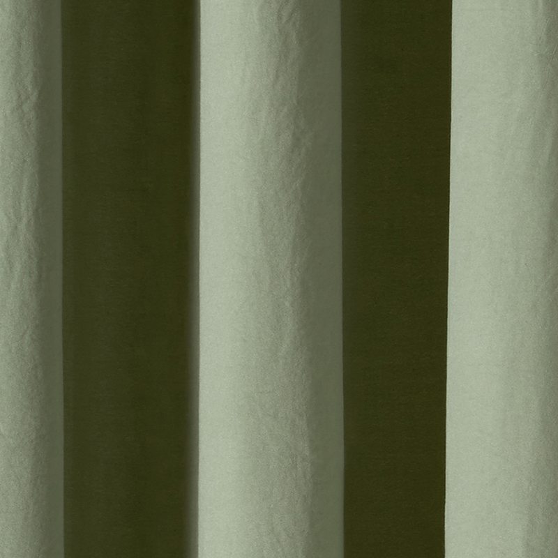 Rideau ELISUS coloris vert eucalyptus 140 x 240 cm