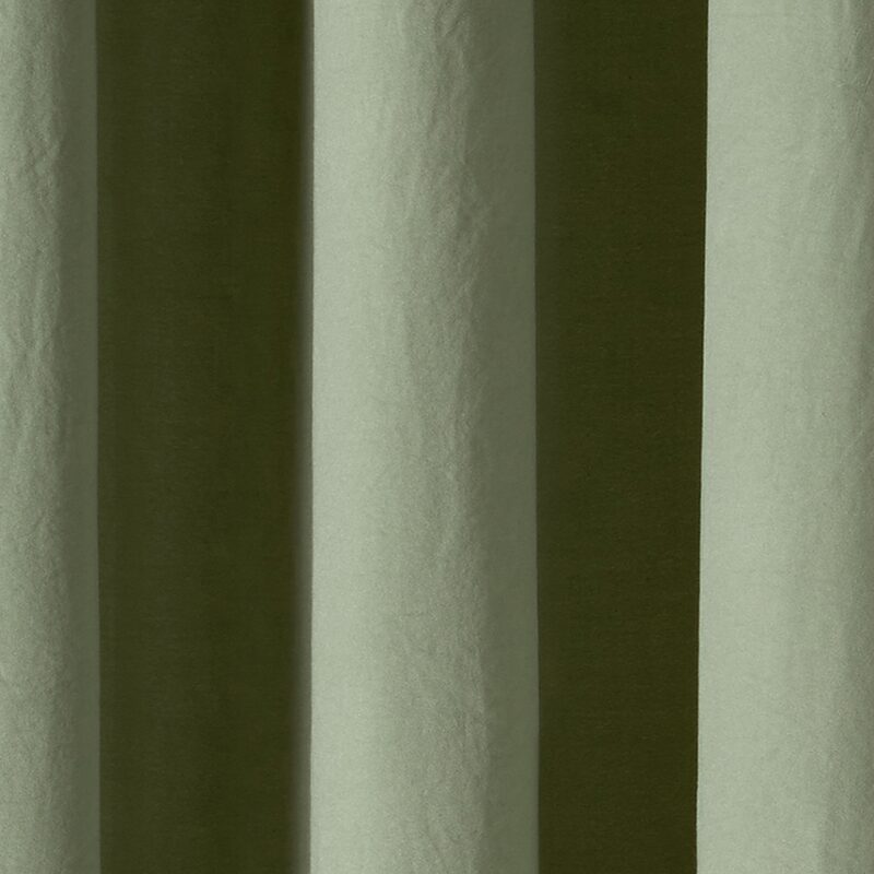Rideau ELISUS coloris vert eucalyptus 140 x 240 cm