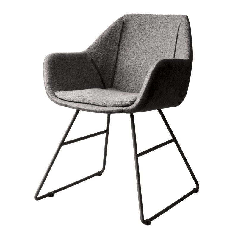 Fauteuil NANDO coloris gris anthracite