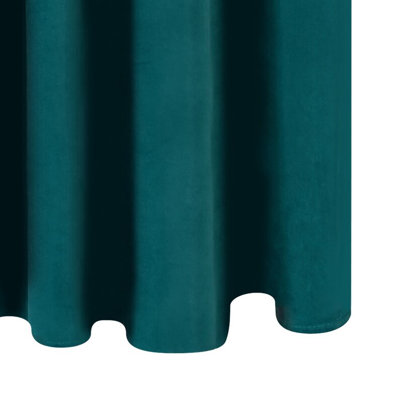 Rideau IRIBA coloris bleu paon 140 x 260 cm