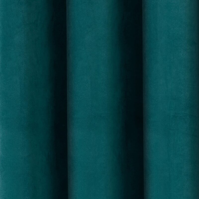 Rideau IRIBA coloris bleu paon 140 x 260 cm