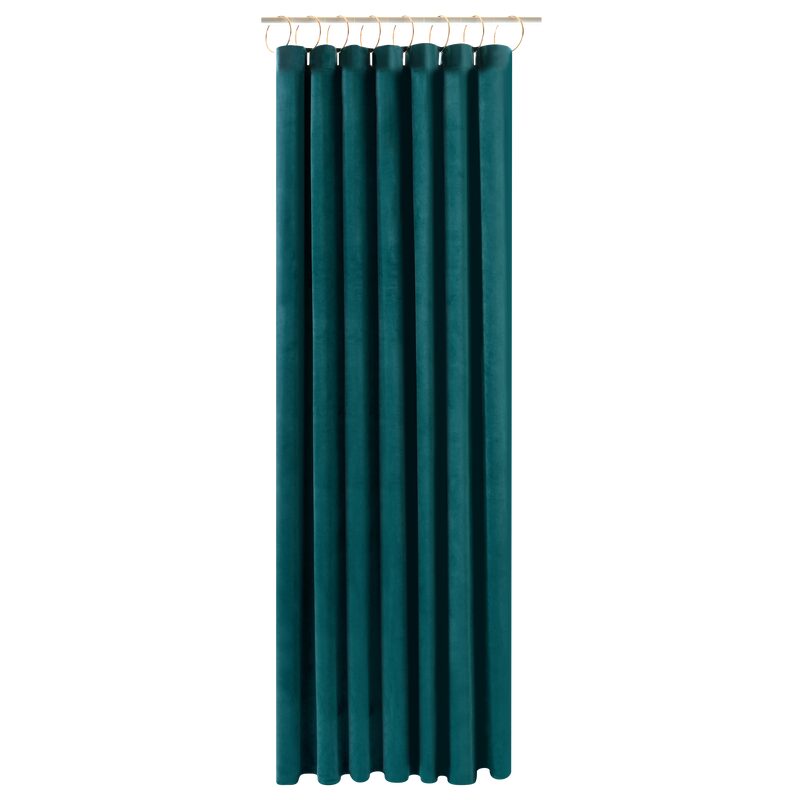 Rideau IRIBA coloris bleu paon 140 x 260 cm