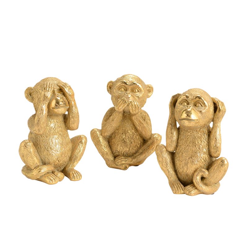 Figurine LUCA coloris doré