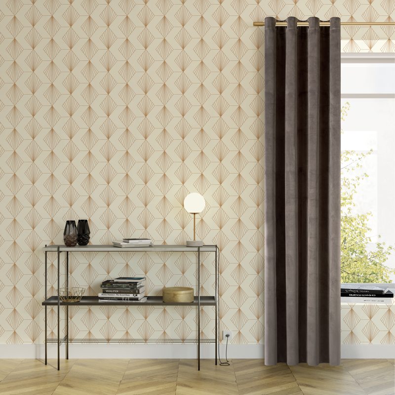 Rideau thermique PLAZZA coloris gris souris 140 x 260 cm