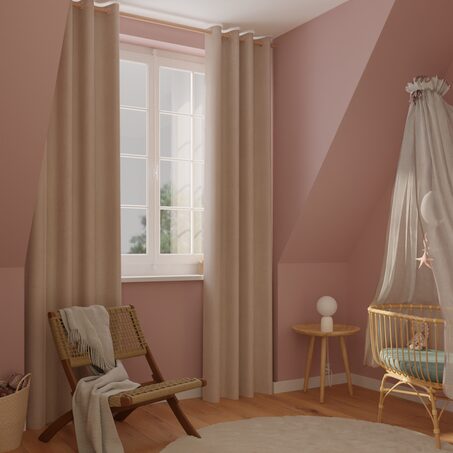 Rideau thermique KINLEY coloris écru 140 x 260 cm
