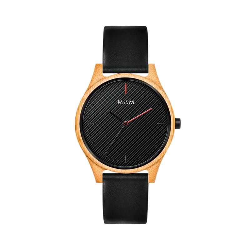 Montre ARENO 615 coloris noir / bois
