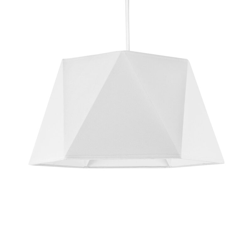 Suspension ORIGAMY coloris blanc 21,5 x 39,5 cm