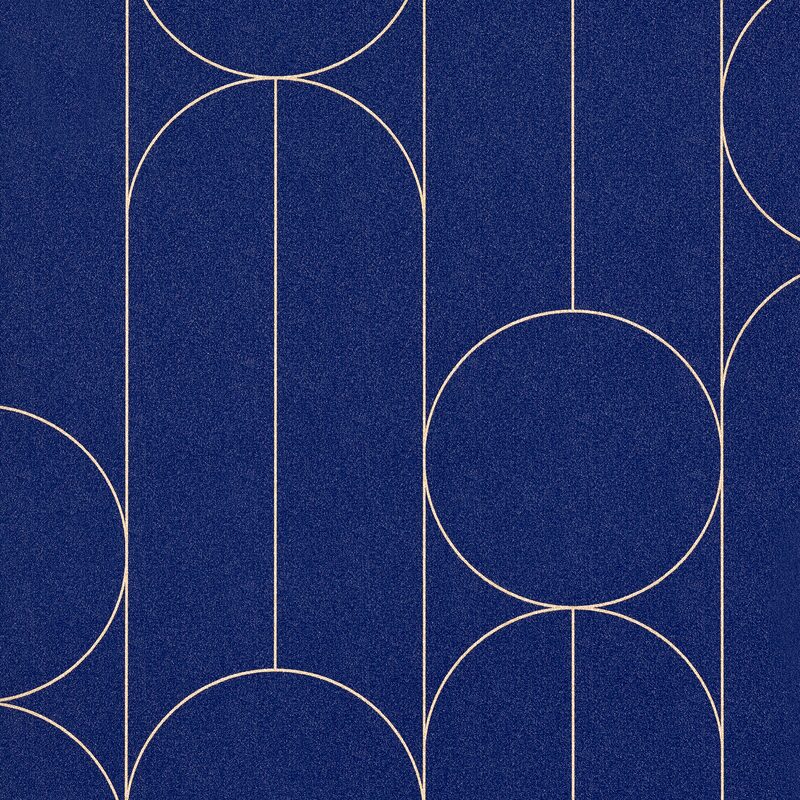 Papier peint intissé BELLAGIO coloris bleu marine