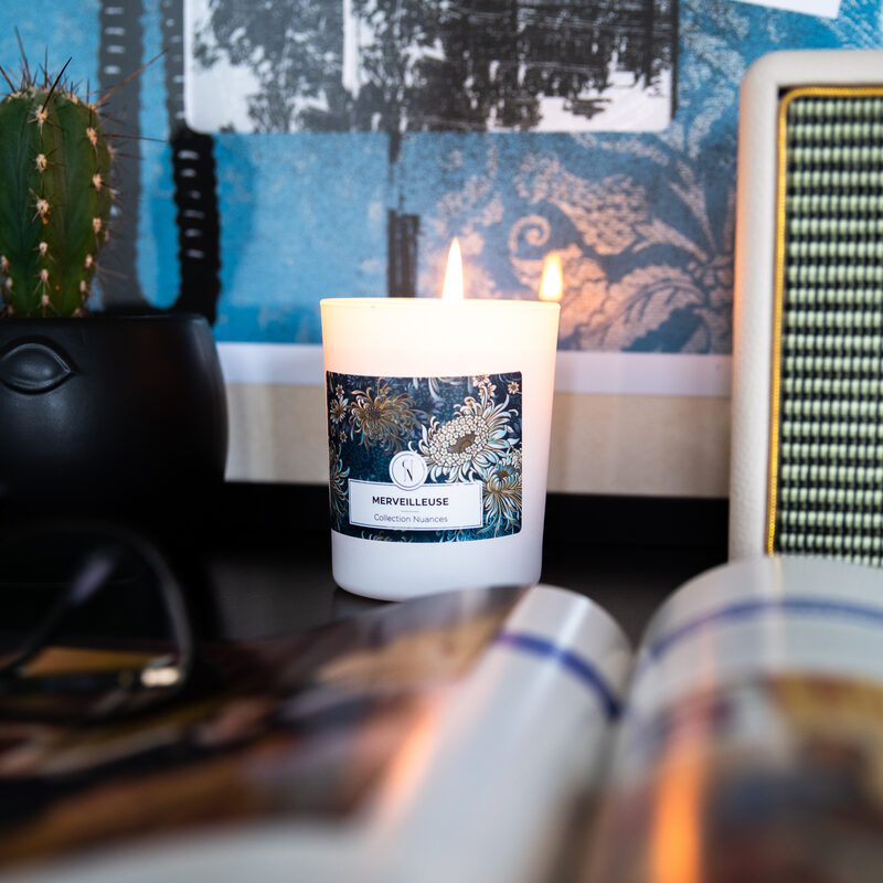 Bougie parfumée COLLECTION NUANCES MERVEILLEUSE Jasmin