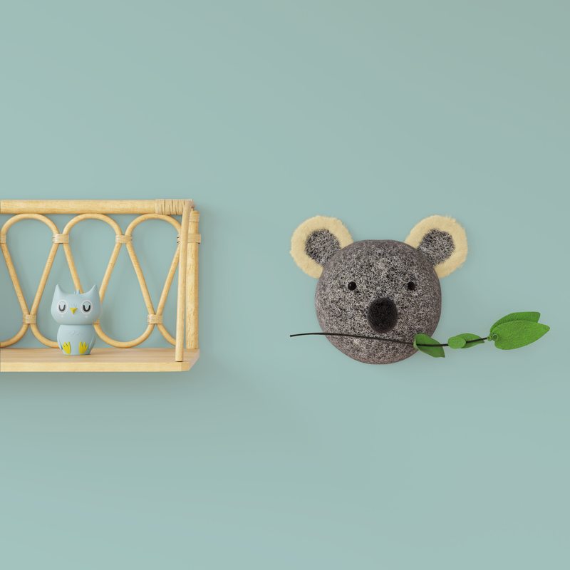 Trophée mural KOALA HEAD coloris gris
