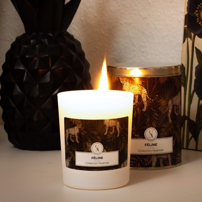 Bougie parfumée COLLECTION NUANCES FELINE Vanille, Lys & Chocolat