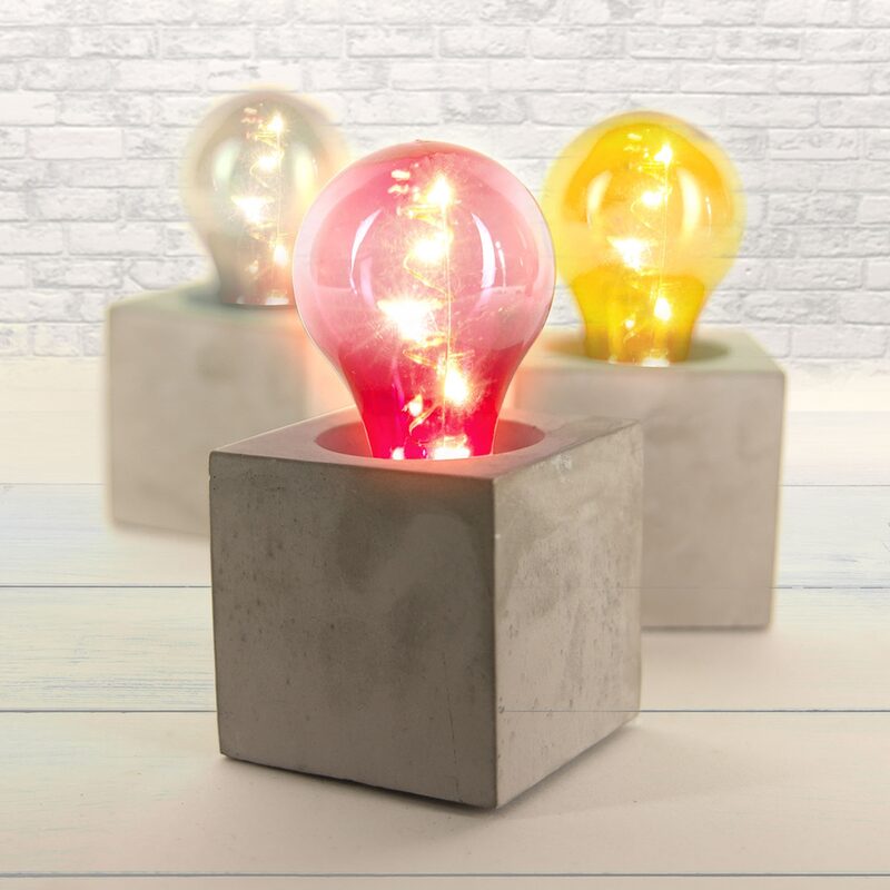 Objet lumineux URBAN COLOR coloris multicolore 13,5 x 7 cm