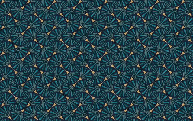 Papier peint intissé PANAME coloris bleu pétrole