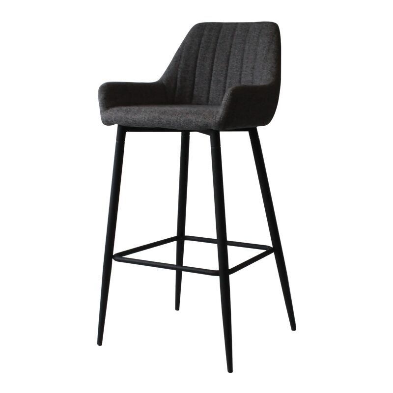 Tabouret de bar CASSIA coloris gris chiné