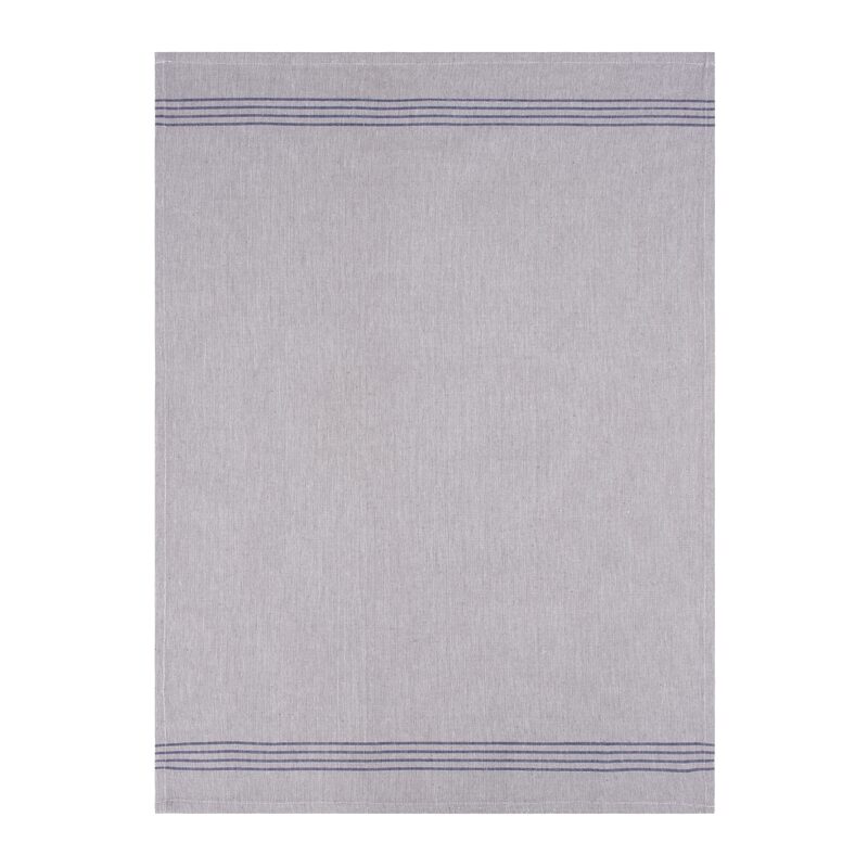 Torchon DOBBY coloris gris 50 x 70 cm