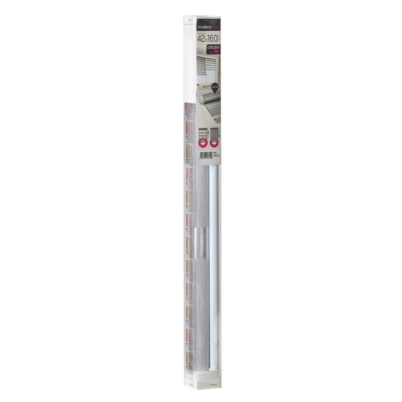 Store jour/nuit ECLIPSE coloris gris chiné 42 x 160 cm