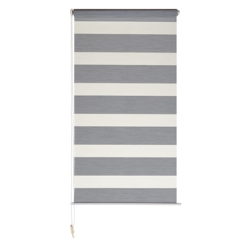 Store jour/nuit ECLIPSE coloris gris chiné 42 x 160 cm
