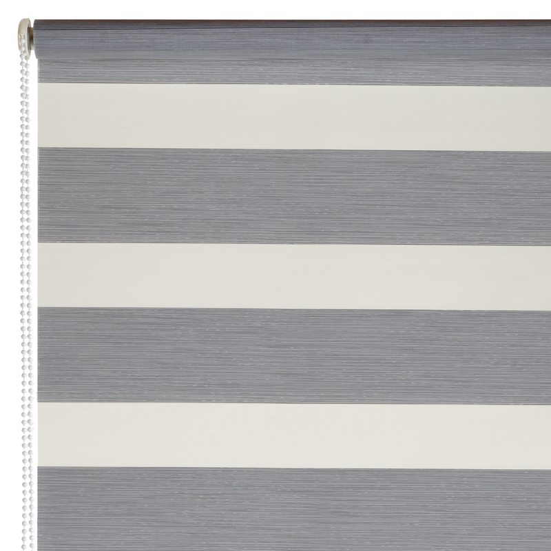 Store jour/nuit ECLIPSE coloris gris chiné 42 x 160 cm
