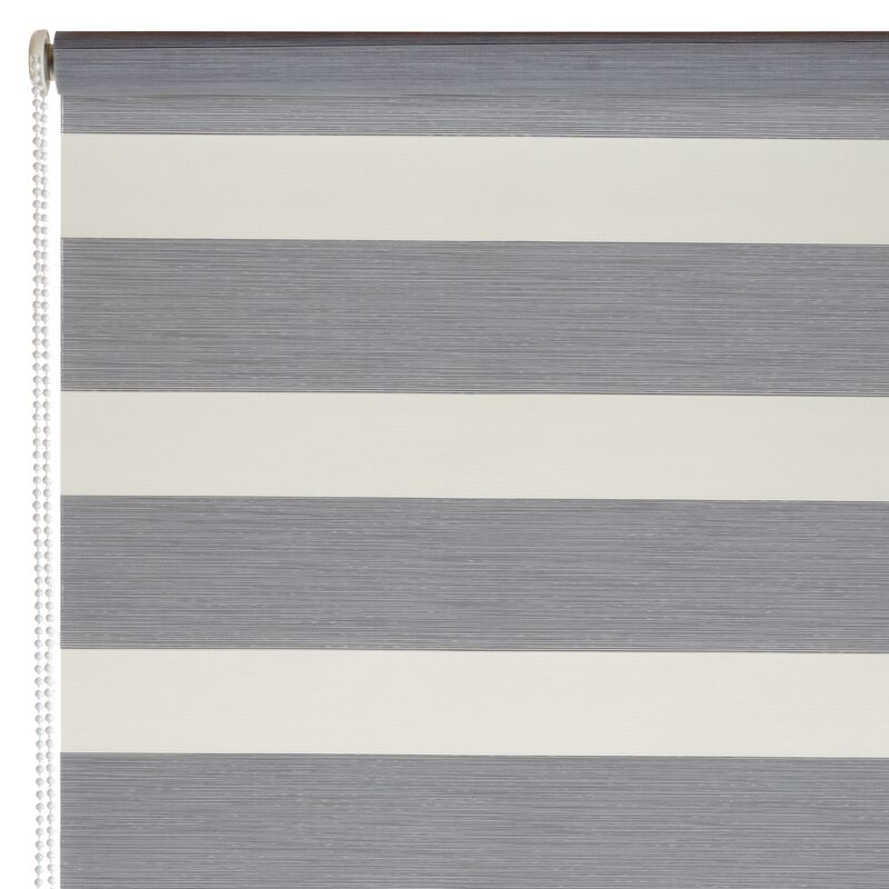 Store jour/nuit ECLIPSE coloris gris chiné 52 x 160 cm