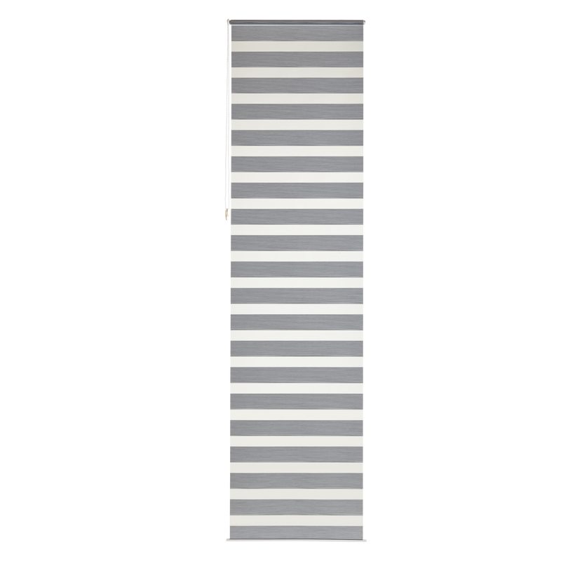 Store jour/nuit ECLIPSE coloris gris chiné 62 x 160 cm