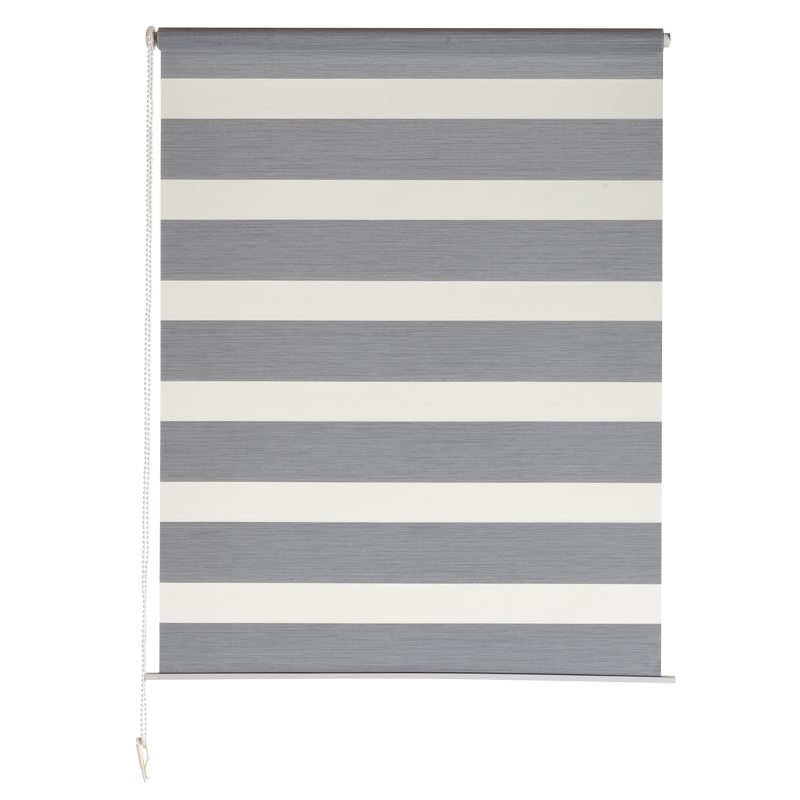 Store jour/nuit ECLIPSE coloris gris chiné 62 x 160 cm