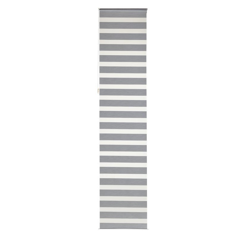 Store jour/nuit ECLIPSE coloris gris chiné 52 x 160 cm