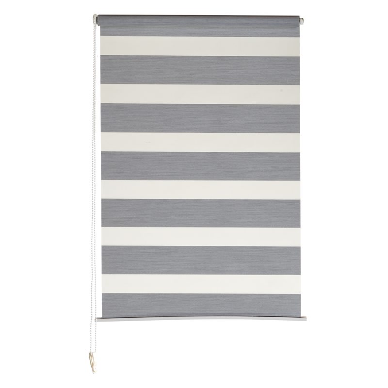 Store jour/nuit ECLIPSE coloris gris chiné 52 x 160 cm
