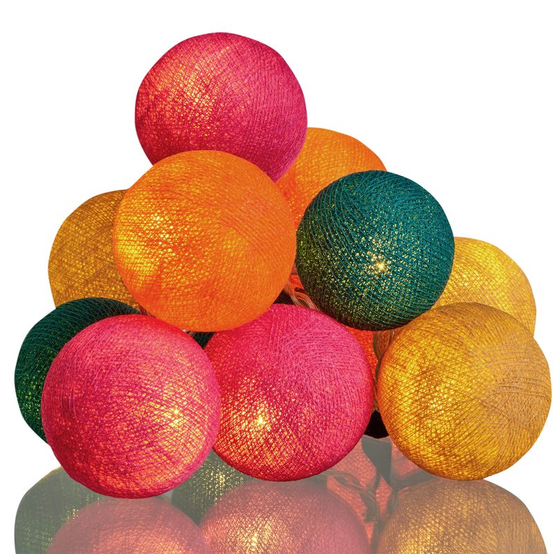 Guirlande lumineuse boule TUTTI FRUTTI coloris multicolore