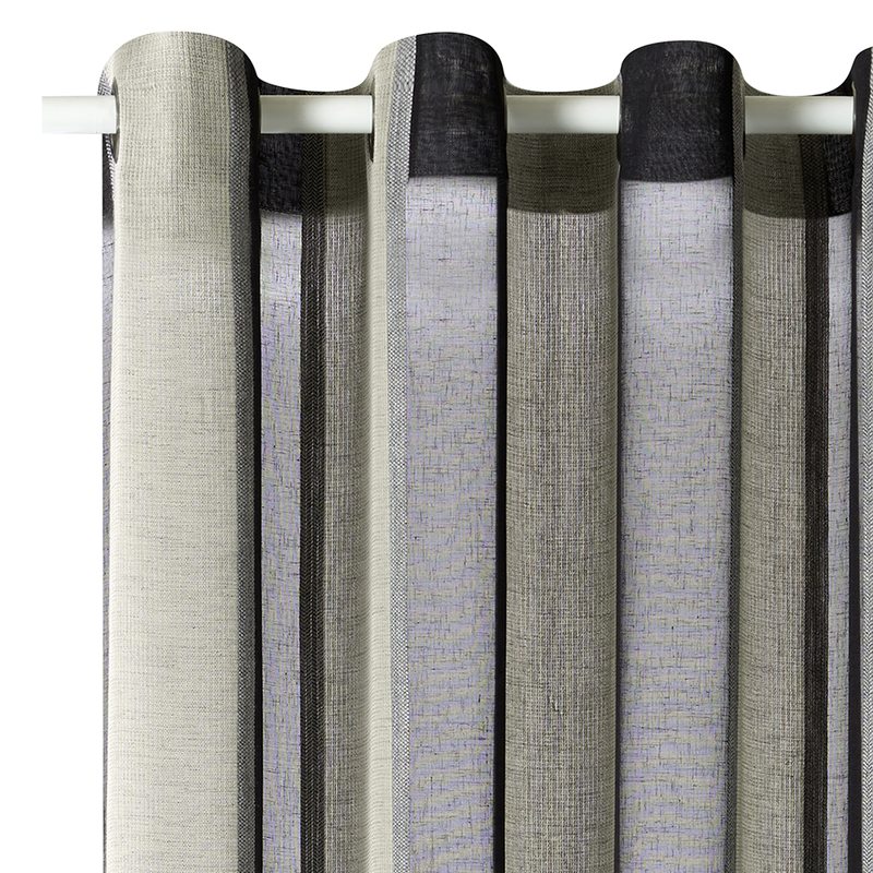Voilage INES coloris noir 150 x 270 cm