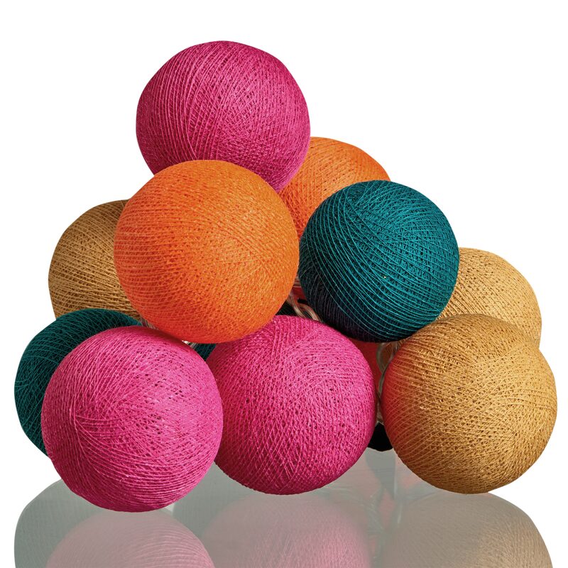 Guirlande lumineuse boule TUTTI FRUTTI coloris multicolore