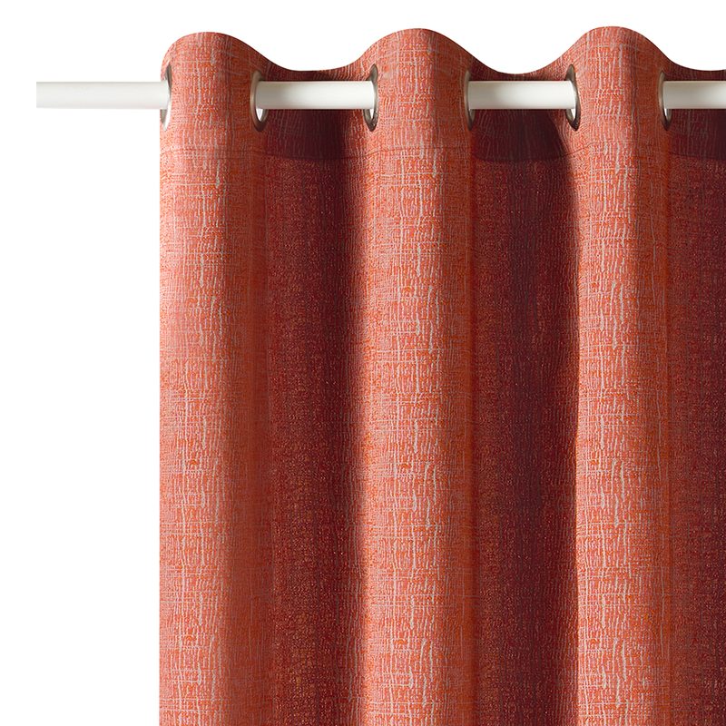 Rideau CASEY coloris brique 140 x 260 cm