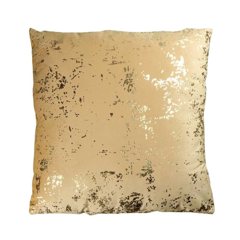 Coussin NAOMI coloris or  45 x 45 cm