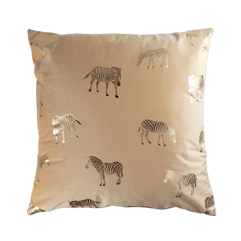 Coussin ZEBU coloris honey 45 x 45 cm