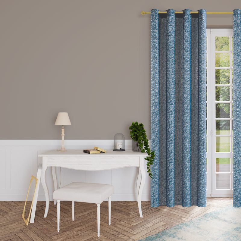 Rideau TWENN coloris bleu 140 x 260 cm