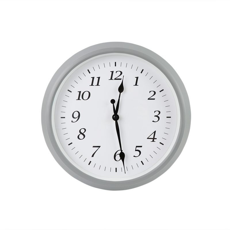 Horloge HOSANNA coloris gris mat