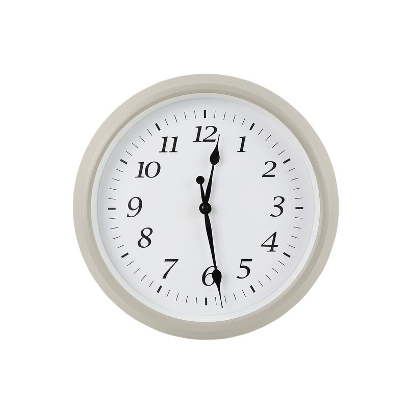 Horloge HOSANNA coloris blanc cassé mat