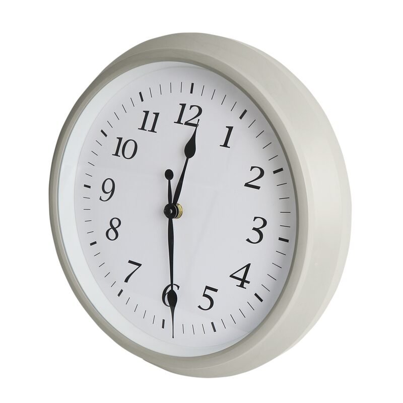 Horloge HOSANNA coloris blanc cassé mat