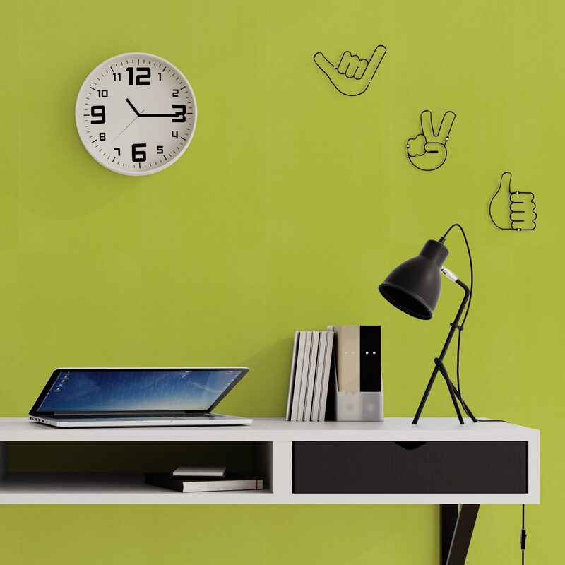 Horloge TEO coloris blanc cassé
