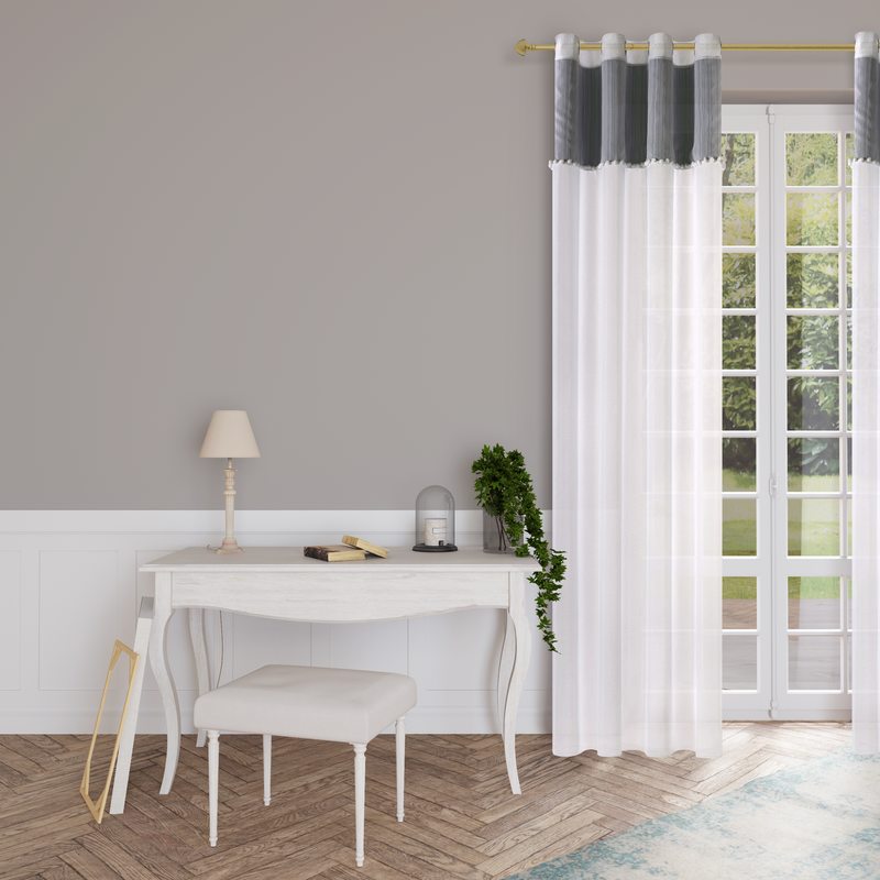 Voilage NOLITA coloris blanc 140 x 240 cm