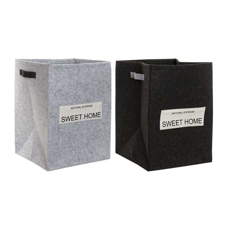Panier SWEET HOME coloris gris