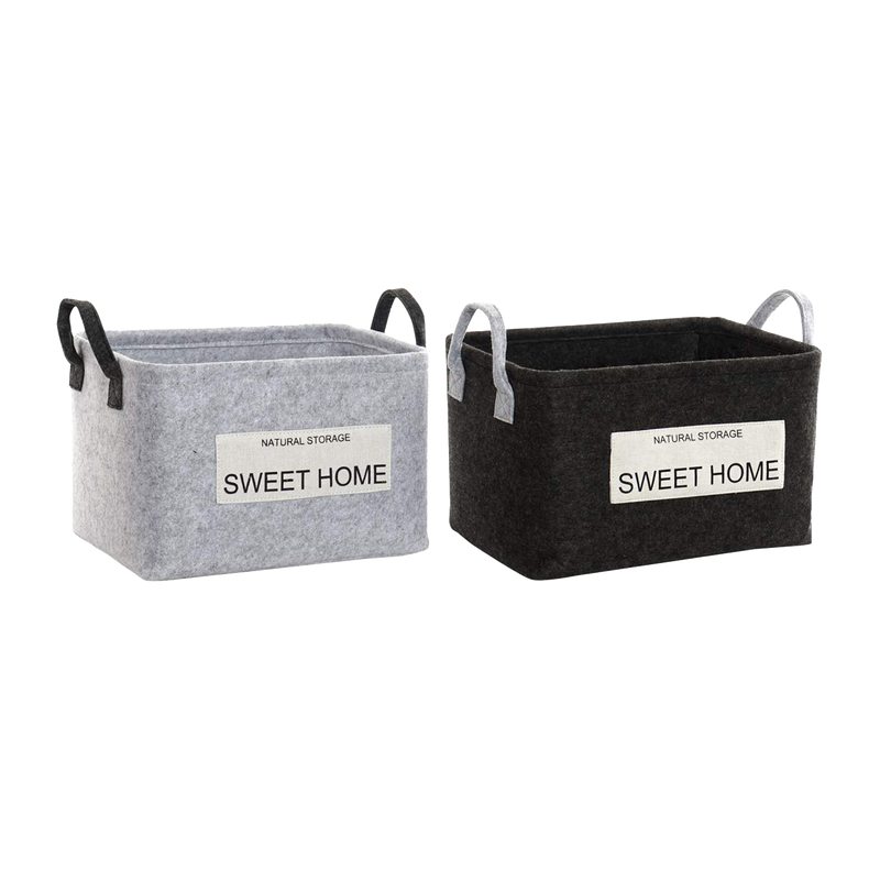 Corbeille SWEET HOME coloris gris