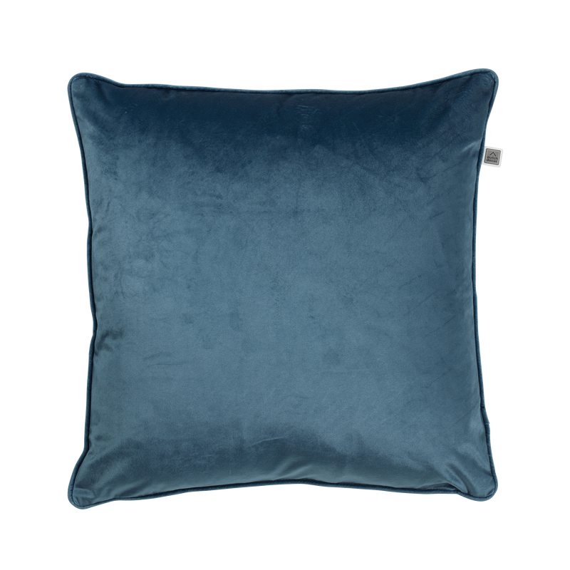 Coussin FYN coloris bleu prusse 70 x 70 cm
