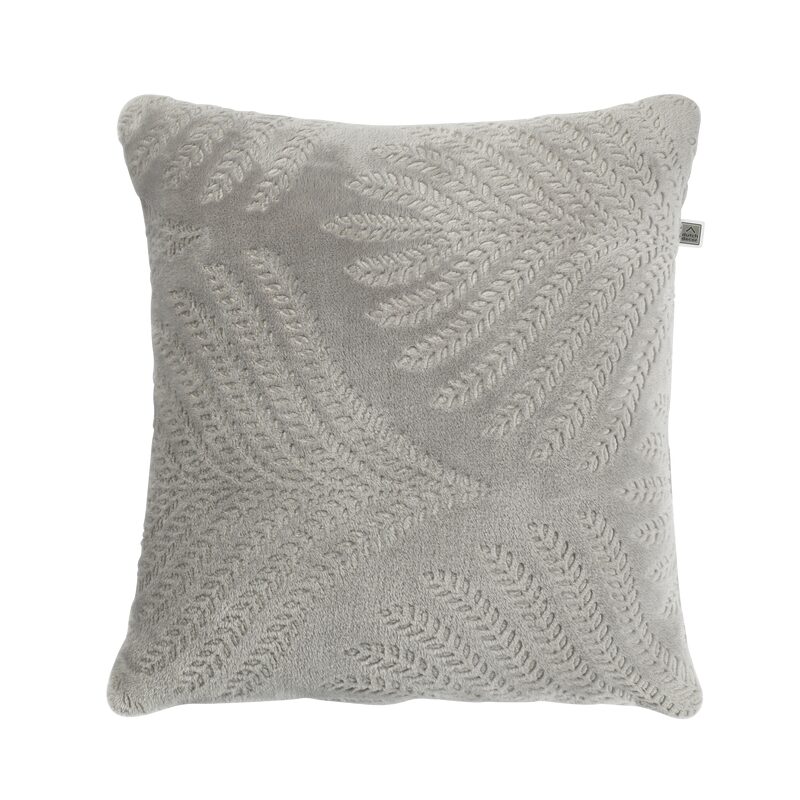 Coussin LIZ coloris gris moyen 45 x 45 cm