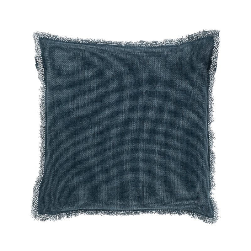Coussin BURTA coloris bleu prusse 70 x 70 cm