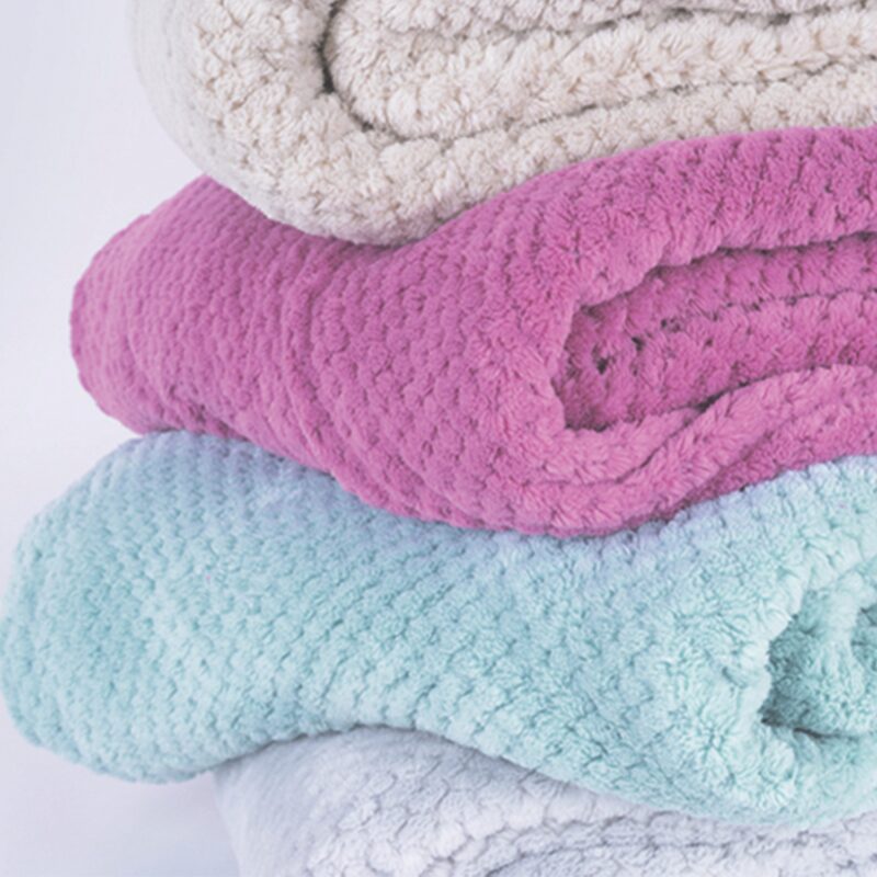 Plaid polaire SOHOS coloris rose