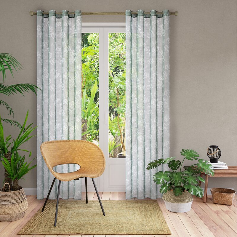 Voilage GREEN coloris amande 140 x 240 cm